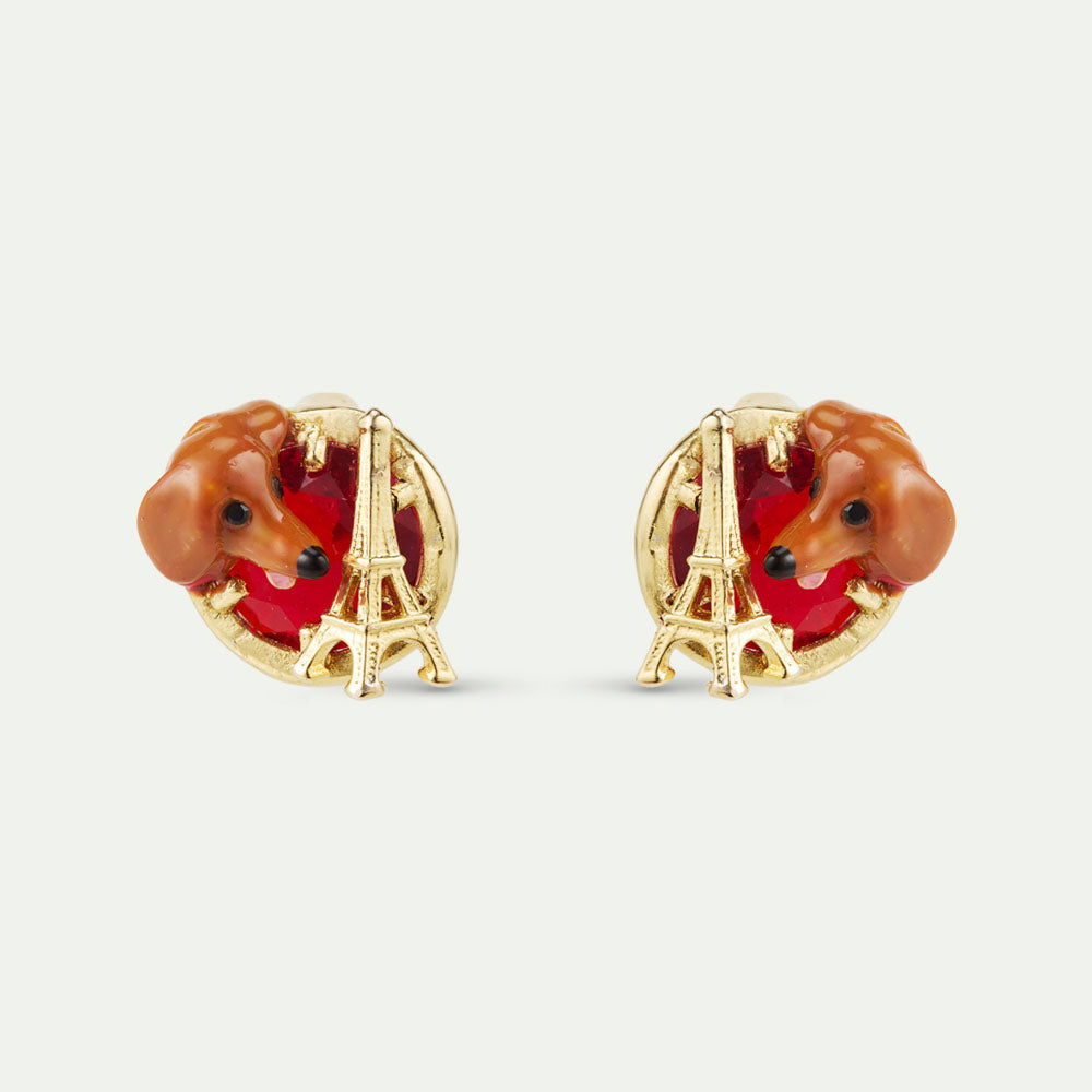 レネレイド ピアス ネコ イヌ 赤 花 レネレイド ピアス ネコ イヌ 赤 花