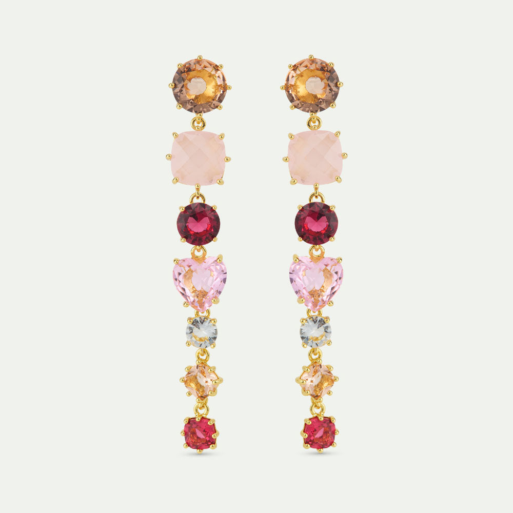 Les Néréides 6粒サークルピアス（アプリコットピンク）花 レネレイド 6粒サークルピアス（アプリコットピンク） – Les Nereides