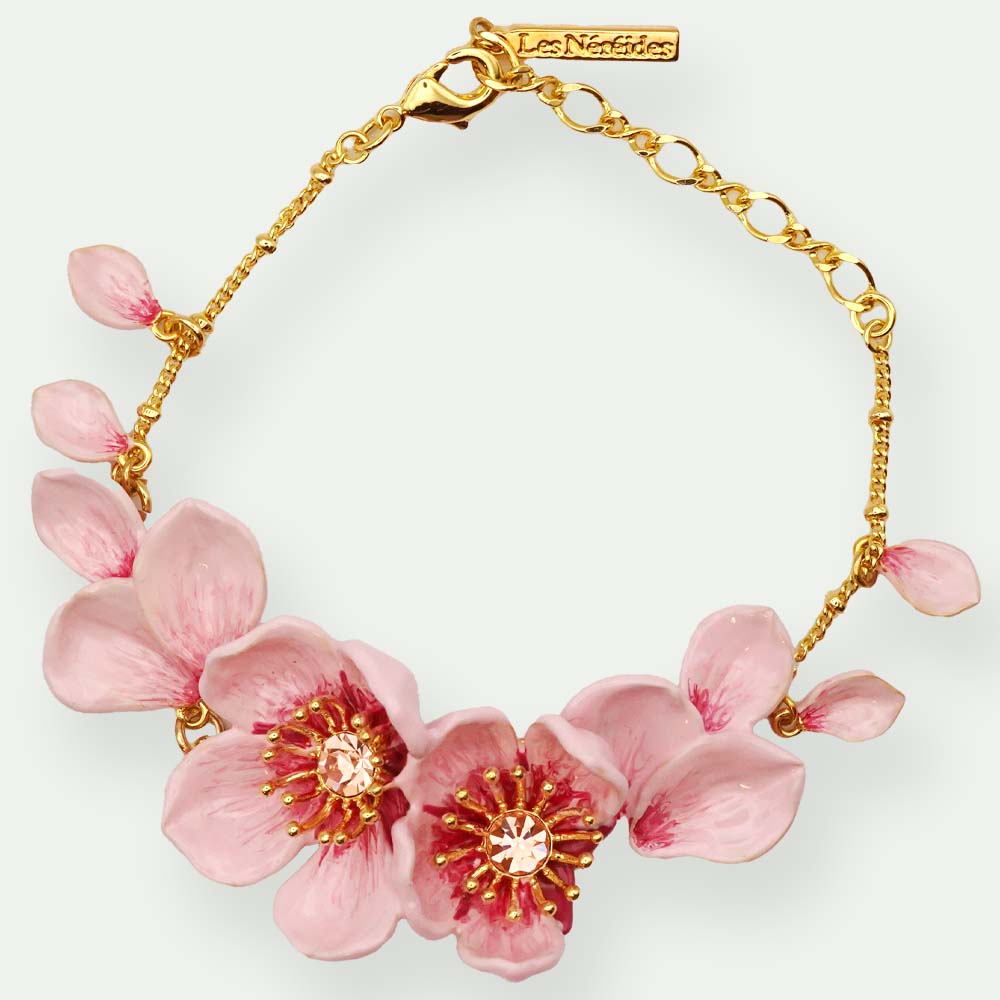 薄紅色の桜のブレスレット – Les Nereides