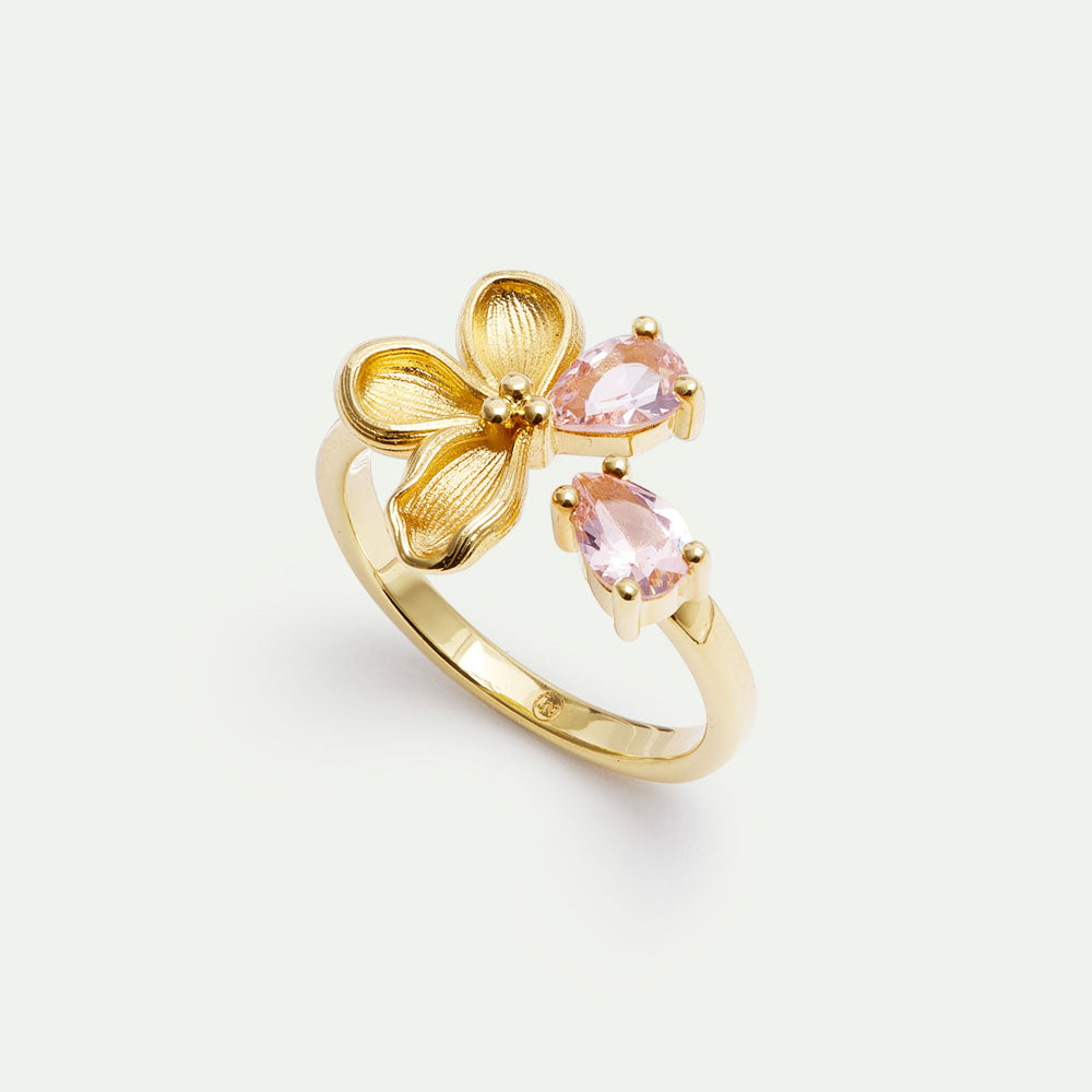 Les Néréides (レネレイド)リスちゃんリング　ストーン指輪2個セット Les Néréides (レネレイド)リスちゃんリング ストーン指輪2個セット